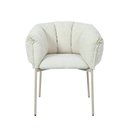 Ver imagem 7 de Cadeira para Sala de Jantar Joy Estofada com Base de Aço Bege/Fendi