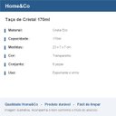 Ver imagem 2 de Jogo 6 Peças Taça de Cristal 170ml Transparente 23x7x7cm Vinho Água Espumante