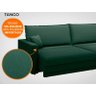 Sofá Tango 2,20M Sem Caixa, Retrátil e Reclinável Velosuede Verde - Netsofás - 7