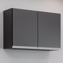 Ver imagem 4 de Armário Aéreo de Geladeira 2 Portas 80 Cm Irís Preto