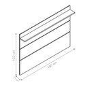 Ver imagem 2 de Painel para Tv Dubhe 1.8 Off White Freijó