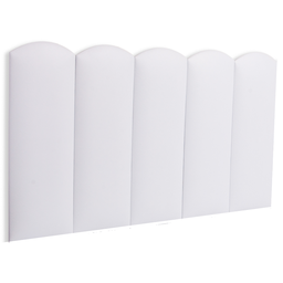 Cabeceira Solteiro Modulada Nuvem Cama Box Corino Branco - 1