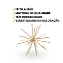 Ver imagem 3 de Kit 2 Escultura de Mesa Decorativa Ouriço De Ferro Pintura Dourado