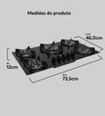 Ver imagem 6 de Cooktop 5 Bocas Vidro Tripla Chama Supreme Bivolt Dako 1514