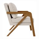 Ver imagem 6 de Kit 2 Poltrona Decorativa Moderna para Sala Escritório Xangai Bouclé Bege