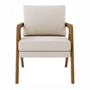 Ver imagem 4 de Kit 2 Poltrona Decorativa Moderna para Sala Escritório Xangai Bouclé Bege