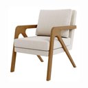 Ver imagem 3 de Kit 2 Poltrona Decorativa Moderna para Sala Escritório Xangai Bouclé Bege