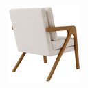 Ver imagem 5 de Kit 2 Poltrona Decorativa Moderna para Sala Escritório Xangai Bouclé Bege