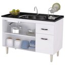 Ver imagem 4 de Balcão de Pia Gabriela 120 Cm Branco Flex - Ajl