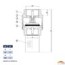 Válvula de Retenção Sucção 1/2 Fundo de Poço em Latão Forjado com Filtro Inox Industrial Ivm Italy - 5