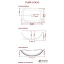 Ver imagem 2 de Conjunto Bancada C-cuba L42 e Prateleira Metrópole 805 Perffect Acetinado Branco Chess