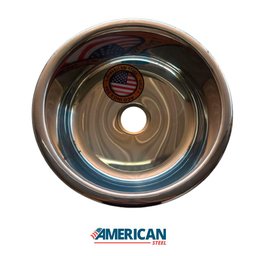 Cuba Redonda Cozinha 25 Cm Aço Inox 430 com Válvula e Sifão - 3