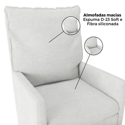 Cadeira Amamentação Puff Balanço Alta Quarto Bebe Boucle Bia - 5
