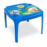KIT DIDATICO MESINHA INFANTIL COM PORTA LABIS E COPO 2 CADEIRAS MESA DE ESTUDOS EDUCATIVA AZUL - 2