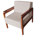 Ver imagem 1 de Poltrona Yasmim Linho Bege