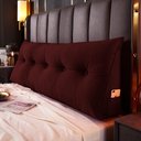 Ver imagem 3 de Almofada Para Cabeceira Encosto Apoio Lombar Spot 160cm com Porta Celular Suede - Desk Design Vermel