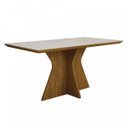 Ver imagem 2 de Conjunto Sala de Jantar Mesa Tampo de Vidro Off-white Creta 6 Cadeiras Olímpia Leifer