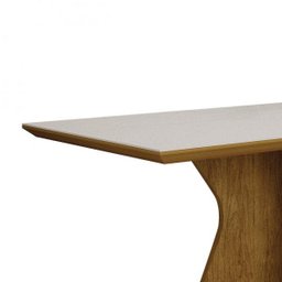 Conjunto Sala de Jantar Mesa Tampo de Vidro Off-white Creta 6 Cadeiras Olímpia Leifer - 6 Conjunto Sala de Jantar Mesa Tampo de Vidro Off-white Creta 6 Cadeiras Olímpia Leifer - 6