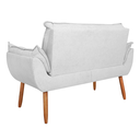 Ver imagem 2 de Sofá 2 Lugares Orgânico Bouclê Off White - Balaqui Decor Cor:bege