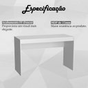 Ver imagem 3 de Mesa para Escritorio Gamer B23 Branco Novam