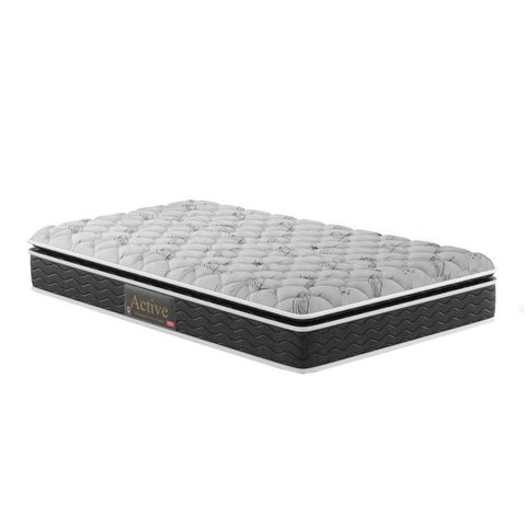 Colchão Solteiro Pelmex Espuma D33 Active Premium Extra Firme Pillow Top (88x188x24) - 
