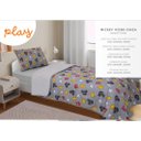 Ver imagem 1 de Edredom Solteiro + Jogo de Lençol Malha Mickey Portallar Disney