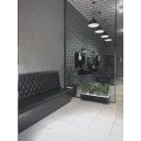 Ver imagem 3 de Sofá Banco Booth 1,20m Sintético Preto Restaurantes Bares Lanchonete Pizzaria