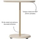 Ver imagem 4 de Mesa de Apoio Bel Alta Off White