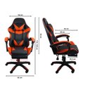 Ver imagem 5 de Cadeira Gamer Stillus Ergonômica com Apoio para Os Pés - Vermelho