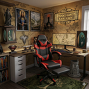 Ver imagem 1 de Cadeira Gamer Stillus Ergonômica com Apoio para Os Pés - Vermelho
