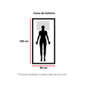 Ver imagem 2 de Cama de Solteiro Turca Barion de Madeira Maciça Angelim Pedra/Tauari Mel