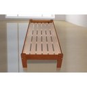 Ver imagem 1 de Cama de Solteiro Turca Barion de Madeira Maciça Angelim Pedra/Tauari Mel