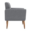Ver imagem 4 de Poltrona Decorativa para Sala Lages Boucle Cinza