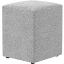 Ver imagem 1 de Puff Quadrado Decorativo Sala De Estar L02 Bouclê Cinza - Lyam Decor