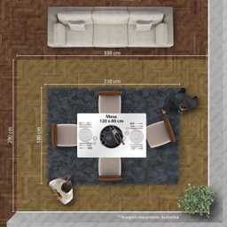 Conjunto Sala de Jantar Mesa Tampo de Vidro Branco Creta 4 Cadeiras Olímpia Leifer - 9