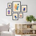 Ver imagem 1 de Composição 6 Quadros Artes Matisse Zen - com Vidro:moldura Preta