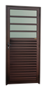 Ver imagem 1 de Porta de Cozinha Alumínio 86 Esq V.Boreal Marrom Corten Brimak