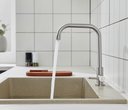 Ver imagem 4 de Torneira Cozinha Inox Giratória Mesa Longa Nox17 Doan