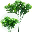 Ver imagem 1 de Kit 8 Plantas Kalanchoe Artificial Flores Verde Jardim 30cm