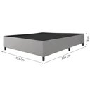 Ver imagem 4 de Cama Box Base Casal King 1,93m Suede Marsala