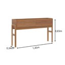 Ver imagem 4 de Aparador Elegance Lukaliam 2 Gavetas Madeira Maciça