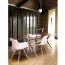 Ver imagem 1 de Conjunto 3 Cadeiras com Braços Louis Eames Branca Jantar Recepção Escritorio