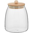 Ver imagem 1 de Table Pote 15x11x11cm 900ml Borosilicato Transp Tampa Bambu