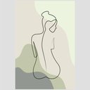 Ver imagem 2 de Quadro Silhueta Ii Tela No Chassi 63X42Cm