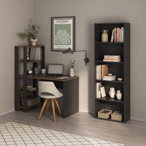 Conjunto Sala de Estar: Escrivaninha Match + Estante Multy
