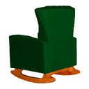 Ver imagem 6 de Poltrona Balanço C/ Puff Melinda Suede Verde - Lm Decor