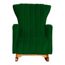 Ver imagem 5 de Poltrona Balanço C/ Puff Melinda Suede Verde - Lm Decor
