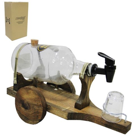 Pingometro Carroca 1 L com Copo de Vidro Dose / Shot 50ml