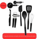 Ver imagem 4 de Conjunto Utensilios de Cozinha 15 Pecas Preto Kitchenaid Resistente Estilo Cozinha