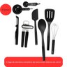Conjunto Utensilios de Cozinha 15 Pecas Preto Kitchenaid Resistente Estilo Cozinha - 4